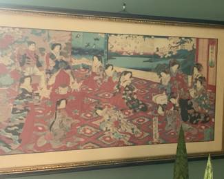 Original framed and matted artwork from the 18th and 19th century