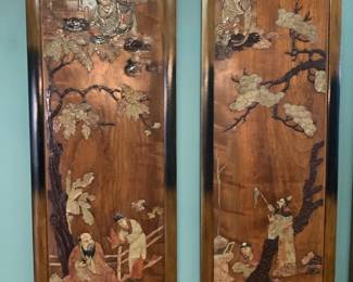 Early 20th Century Four Panel Chinese Art