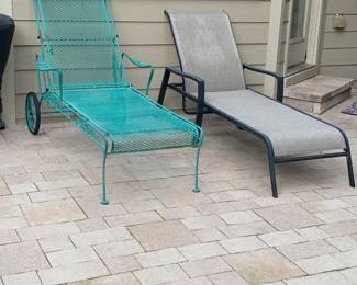 Lots of outdoor furniture, sound system and fire pit