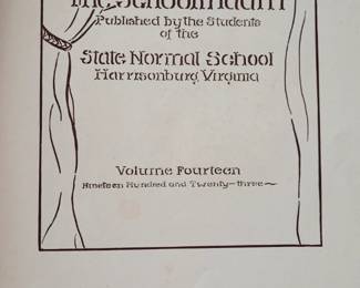 1923 'The Schoolma'am ' high school yearbook