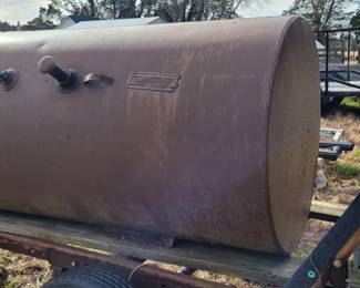 250 gallon drum, purchased by the homeowner to make a Pig Cooker