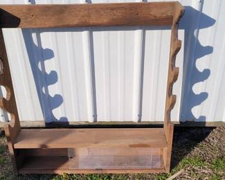 Homemade gun rack