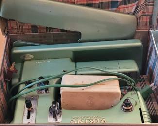Vintage Husqvarna Viking Automatic Sewing Machine from Sweden with carrying case