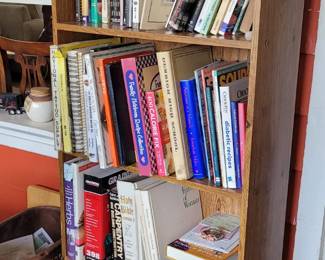 Bookcase and books and contents