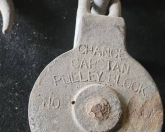 Vintage Chance Capstan Pulley Block