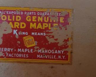 Maple bedroom furniture