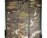 SIGNED Garland 3-Panel 8' Chinoiserie Room Divider