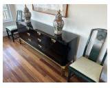 John Widdicomb Mid Century Modern  Black-Lacquered Credenza