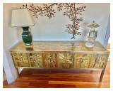 Bernard Rohne Acid Etched Mid Century Modern Credenza