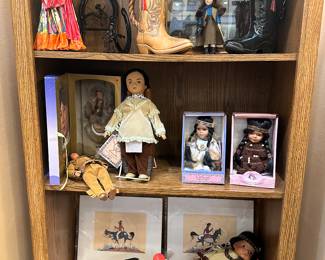 Vintage western dolls,etc.