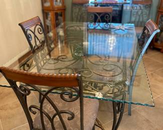 Dining table and chairs