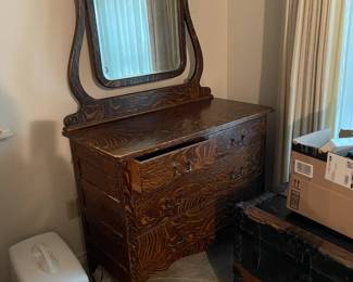 Circa 1880s dresser with swivel mirror