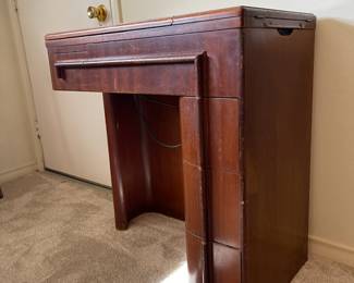 Circa 1920s sewing machine cabinet