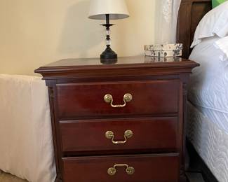 Set of three drawer night stands