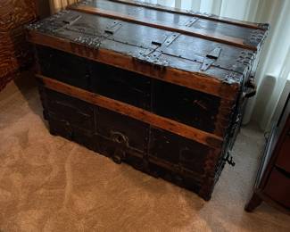 Outside of travel trunk/ chest
