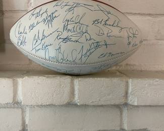 Circa 1970's Miami Dolphins autographed football