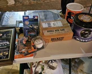 Orioles, Ravens and other sports memorabilia (items sold separately).