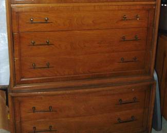 4 over 2 contemporary chest of drawers.