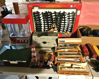 Model trains (S, O & HO) and accessories (items sold separately).