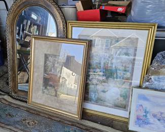 Just added, framed art (items sold separately).