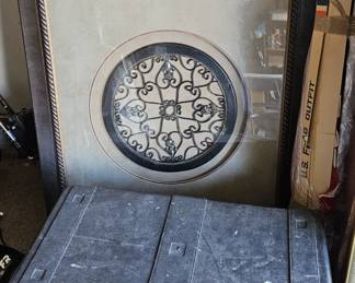 Just added, framed art and tool chest w/ tools (items sold separately).