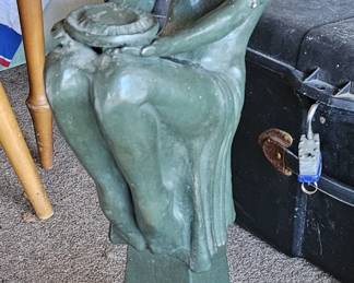Just added, Art Deco style statue, about 18" tall.