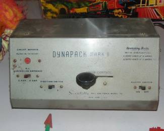 Dynapack Mark II train transformer and controller, ca 1958.