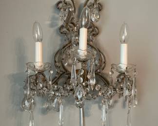 Two of these wall mounted 3 arm lights