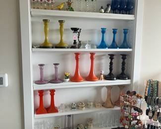 Art Deco candlesticks c1920 + more