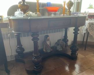 Marble top hall table