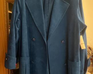 Faux suede coat