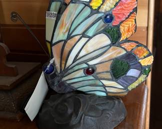 Tiffany style butterfly lamp