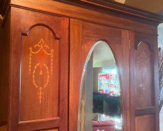 Armoire with shelving