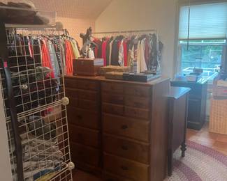 Upstairs bedroom/clothing room