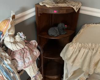 Two of these corner shelves