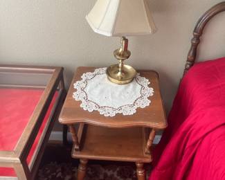 Pair of maple tables