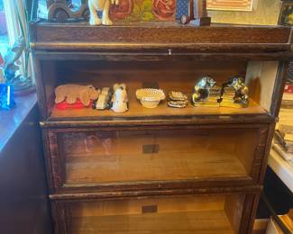 Stacking oak bookcase