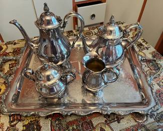 Wilcox American Rose tea/coffee service