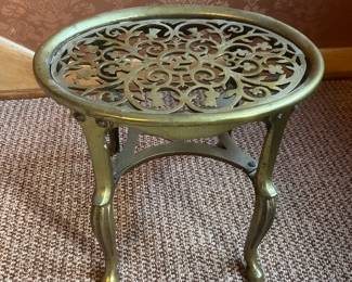 Brass footstool