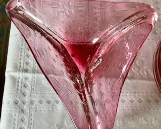 Murano triangle control bubble bowl