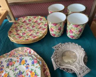 Royal Albert Chintz Collection plates & mugs