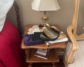 Two maple bedside tables