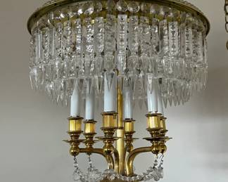 Elegant glam crystal hanging lamp - 6 light