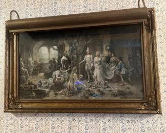 Emmanuel Oberhauser, "The Royal Wedding of Lohengrin". Another nice print in a gorgeous frame (with light)