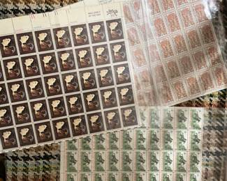Counter sheets of stamps. Uncut. 8 cents