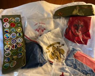 Boy Scout memorabilia.