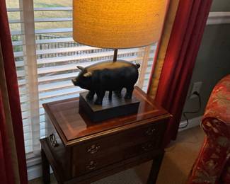 Cute pig lamp