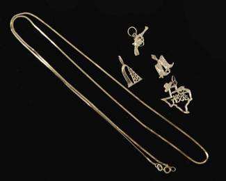 14ct Gold Necklace with Texas Charms
Estimate
$100
-
$200