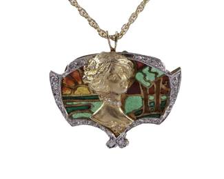 Plique A Jour and Diamond Necklace
Estimate
$800
-
$1,000