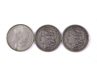 3 Silver Dollars - Circa 1885
Estimate
$200
-
$300